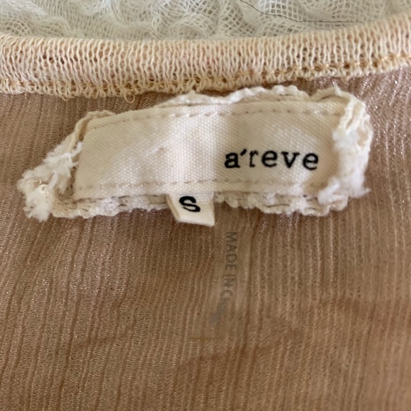 Anthropologie a’reve side lace tank top size small - Picture 5 of 9